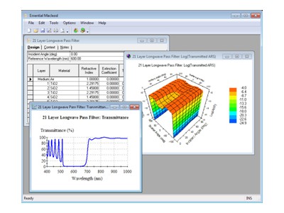 光学薄膜分析与设计软件Essential Macleod图1