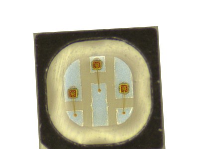 3535红光六脚led灯珠0.2W黑面全彩RGB四维明光电图5