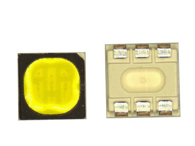3535黑面白光六脚防水led灯珠0.2W四维明光电图2